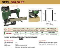 OMER 590.738 RF Geniş U Zımba Tabancası (Alttan Kıvırmalı)