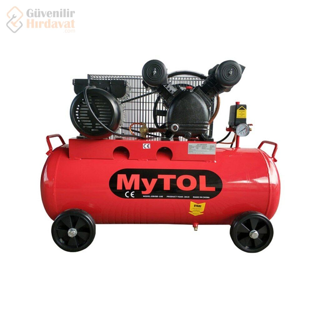 Mytol MY14309 2 Hp 8 Bar 100 LT V-Kafa Hava Kompresörü EBV80