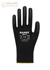 Handy Plus HN-17 Pu Kaplı Eldiven Siyah NO : 9 12 ÇİFT