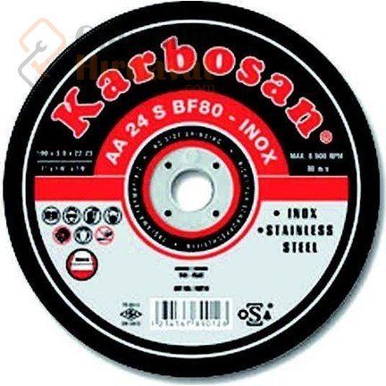 KARBOSAN 115x1 İNOX İNCE KESKİ TAŞI KROM KESKİ TAŞI