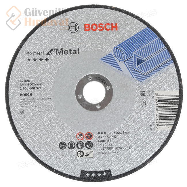 BOSCH 180x3 METAL KEMSE TAŞI 2608600321