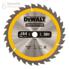 Dewalt DT1938 184 MM 18 Diş Ahşap Daire Testere Bıçağı